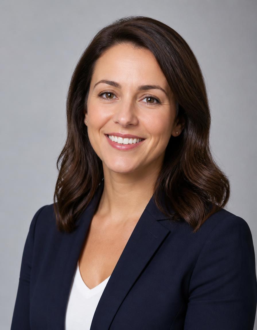 Demo example: a polished studio portrait of the same person